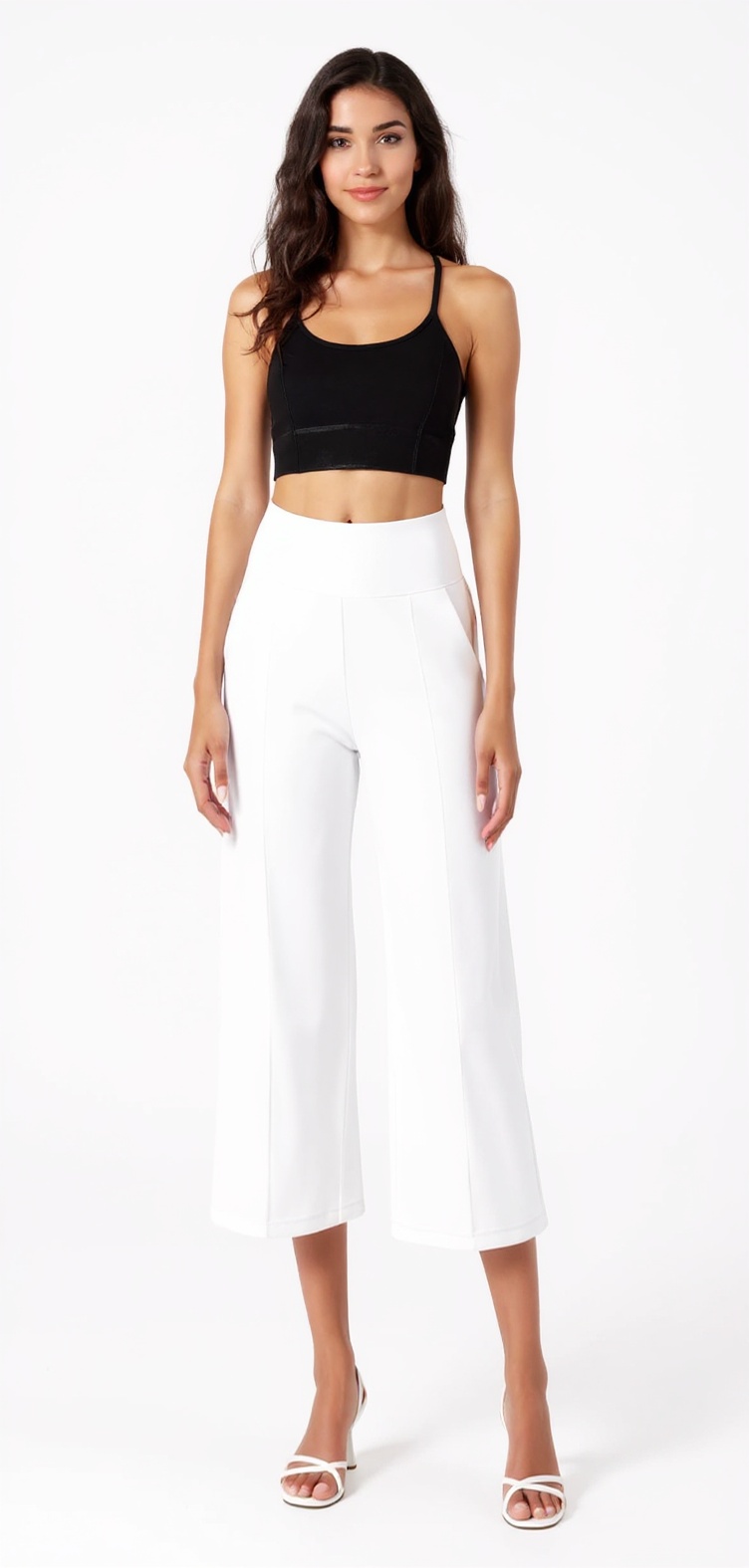Capri Leggings in White — The Pop of Red Edit style look