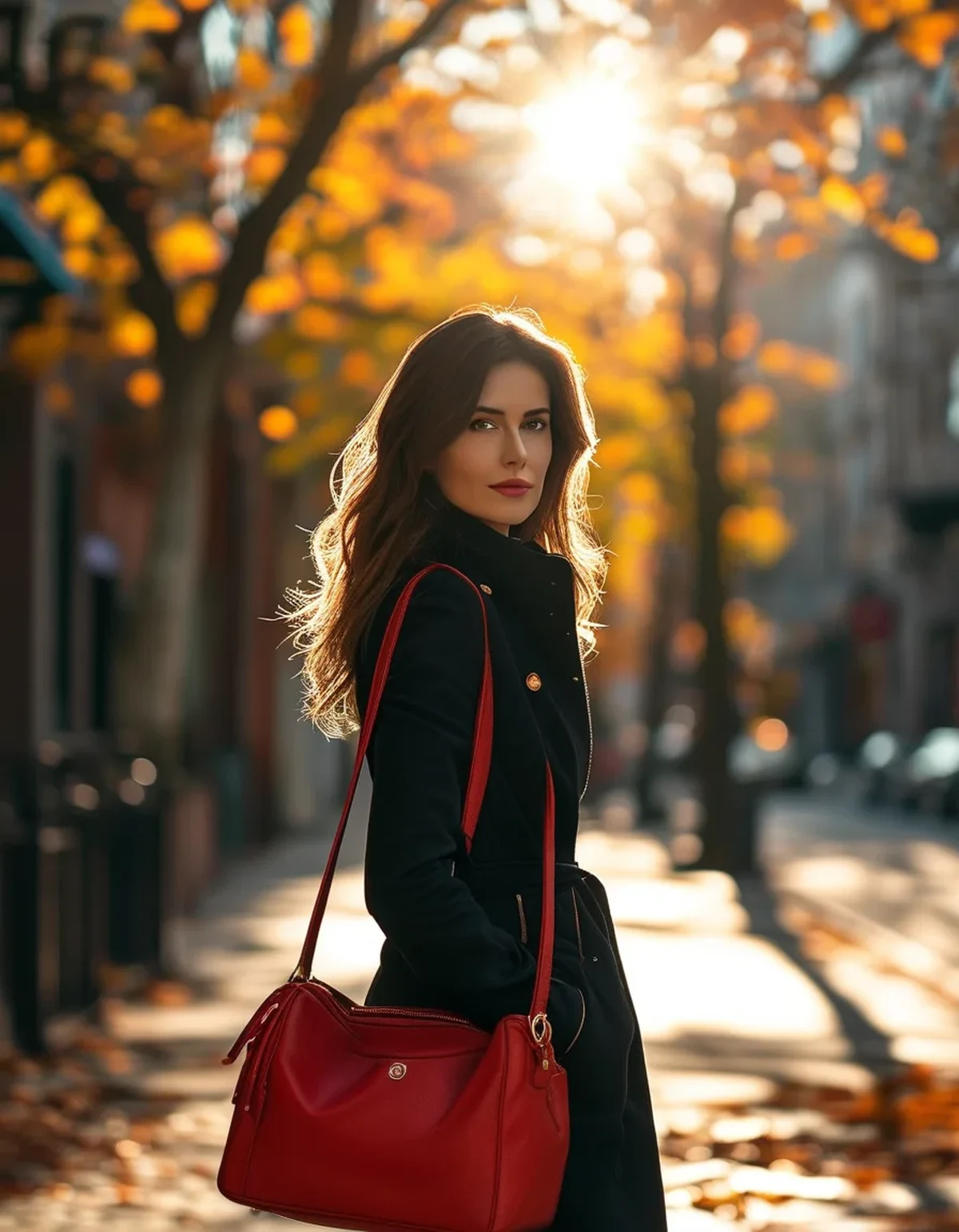 Why the Same Red Accessory Reads Completely Differently in Autumn Light